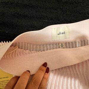 Aritzia pink twill Pleated Skirt